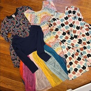 Hanna Andersson 
Colorful Patterned Dresses for Kids LOT